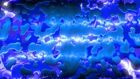Abstract Background Animation in the Form of Liquid Metal 03. 4K Stock Footage 292749200