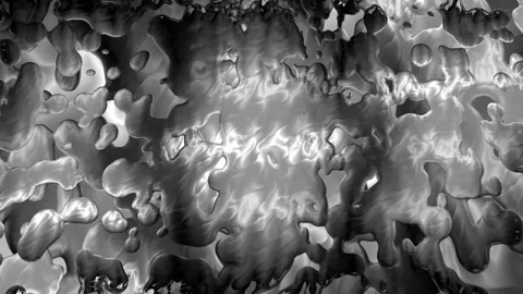 Abstract Background Animation in the Form of Liquid Metal 02. 4K Video stock 292869153