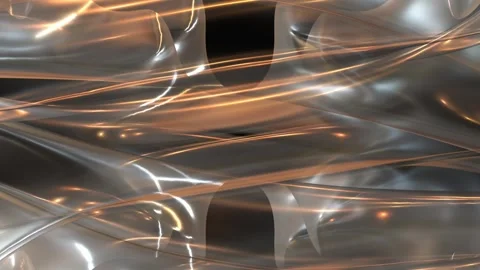 Abstract Background Animation With Glowing Curvy Lines Stock Footage 305508813