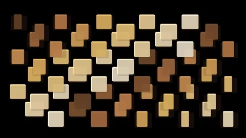 Abstract background animation with glowing geometric square shapes moving i.. Stock Footage 347793079