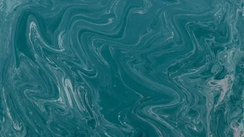 Abstract background Animation liquid ink marble combination cool green color Stock Footage 311683535