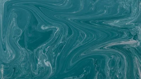Abstract background Animation liquid ink marble dark green color combination Stock Footage 311683567