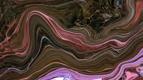 Abstract background Animation liquid ink marble combination of brown and pin Stock Footage 311702895