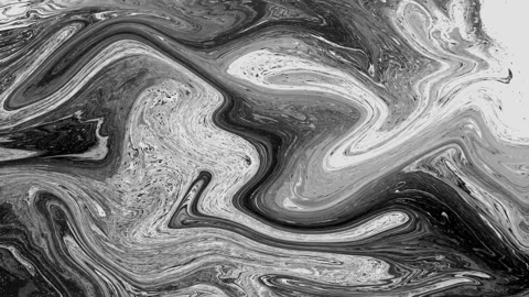 Abstract background Animation liquid ink marble combination of black and whi 動画素材 311758299