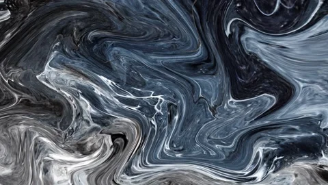 Abstract background Animation liquid ink marble combination of black cream m Stock Footage 311842078
