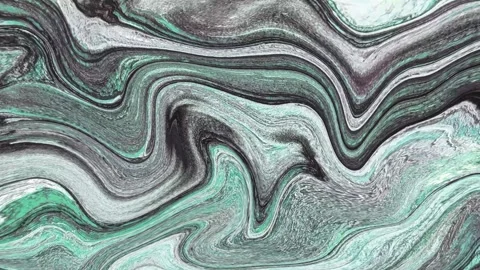 Abstract background Animation of liquid ink marble combination of gray mixed Stock Footage 311930830