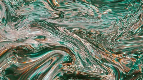 Abstract background Animation of liquid ink marble flowing clear river water Stock Footage 311930832