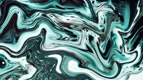 Abstract background Animation of liquid ink marble combination of white and  Видео 311930833