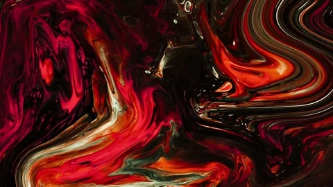 Abstract background Animation marble liquid ink combination of blood red mix Stock Footage 311930810