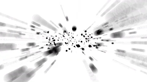 Abstract background with animation of moving black circles on white Stock-Footage 120579497