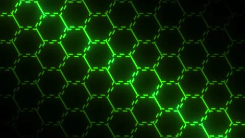 Abstract background with animation moving of dark surface with glowing track of Stock Footage 224434297