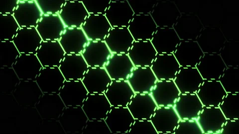 Abstract background with animation moving of dark surface with glowing track of Stock Footage 224440516