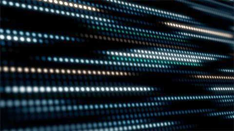 Abstract background with animation moving of dots. Magic flickering dots Stock Photos
