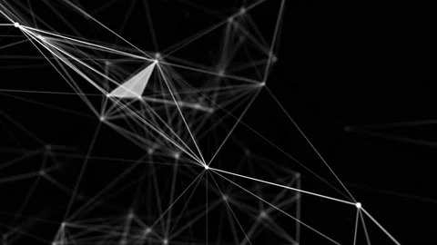 Abstract background with animation moving of lines for fiber optic network Stock Footage 112271880