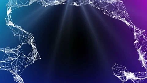 Abstract background with animation moving of lines for fiber optic network Stock Footage 112554234