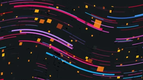 Abstract background with animation moving of lines Stock Footage 148247459
