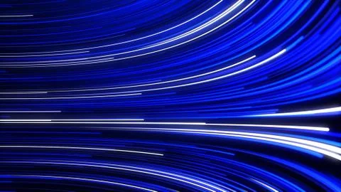 Abstract background with animation moving of lines for fiber optic network. Stock Illustration