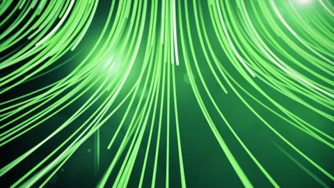 Abstract background with animation moving of lines for fiber optic network 3d Stock Illustration