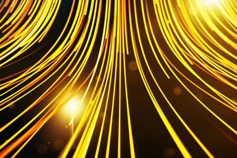 Abstract background with animation moving of lines for fiber optic network 3d Stock Illustration