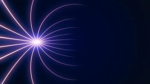 Abstract background with animation moving of lines for fiber optic network. Rays Stock Illustration