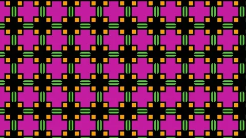 Abstract background animation of multicolored checkered pattern and trendy Stock Footage 201531528
