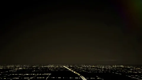 Abstract Background Animation - Night City Lights Video stock 70392448