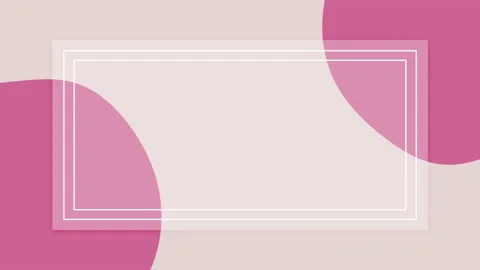 Abstract background animation, pale frame on a pink background with wavy shapes Stock Footage 157093315