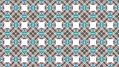 Abstract background animation seamless pattern in geometric ornamental Stock Footage 201531045