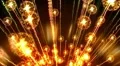 Abstract background animation shining light rays particles energy waves loop HD Footage