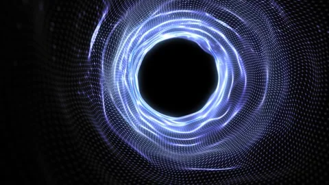 Abstract background animation shining light particles energy waves Stock Footage 246683834