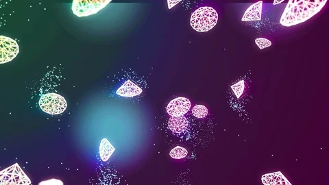 Abstract background animation shining particles and magic dust. Stock Footage 117243001
