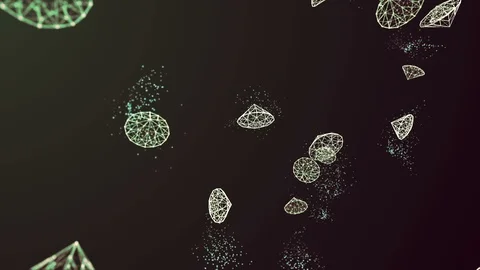 Abstract background animation shining particles and magic dust. Stock Footage 117243102