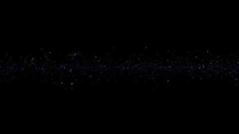 Abstract background animation star particles flow up on black background Stock Footage 312675479