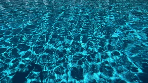 Abstract background animation: swimming pool, water. Swimming pool close up. Stock Footage 252273276