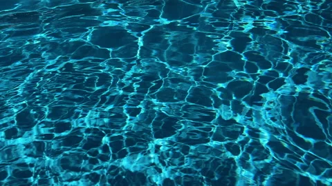 Abstract background animation: swimming pool, water. Swimming pool close up. Video stock 252273577