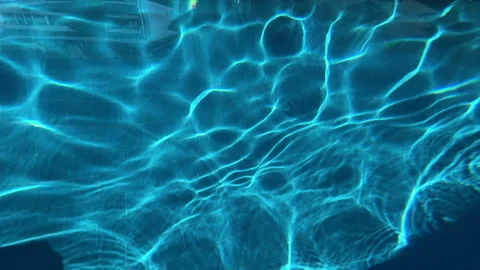 Abstract background animation: swimming pool, water. Swimming pool close up. Stock Footage 252274083