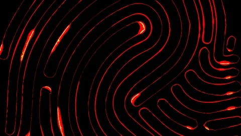 Abstract background with animation of symbol fingerprint Stock Footage 104095417