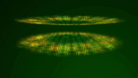 Abstract background with animation of wave mosaic of Circles Stock Footage 85043887