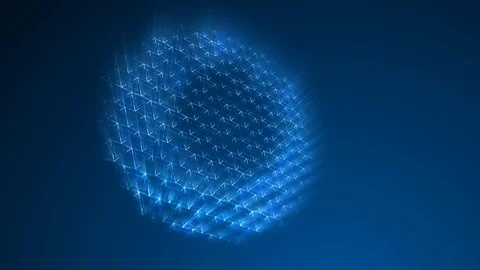 Abstract background with animation of wave mosaic of Triangles Stock Footage 85044578