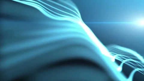 Abstract background with animation of waving lines Stock Footage 75030922