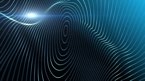 Abstract background with animation of waving lines Video stock 75031142