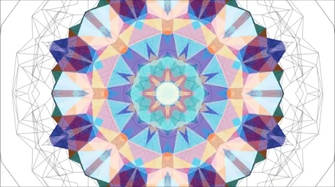 Abstract background animation for your projects. Smooth changing kaleidoscope. S Stock Footage 47102345