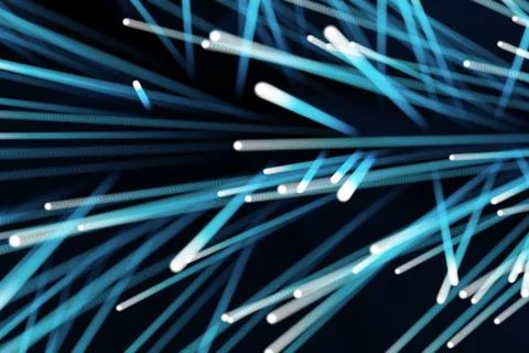 Abstract Background, array with dynamic particles. 3d technology style. 3d Stock Illustration