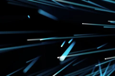 Abstract Background, array with dynamic particles. 3d technology style. 3d Stock Illustration