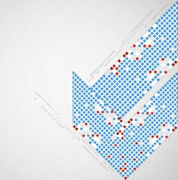 Abstract background with arrow. Pixel art. Vector イラスト素材