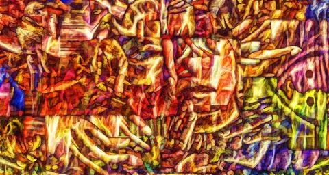 Abstract background. Art pattern. Modern design. Drawing acrylic paints Stock Illustration