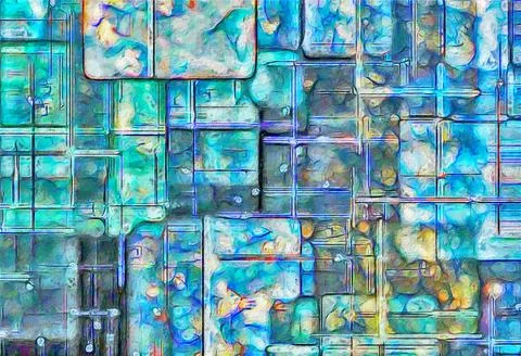 Abstract background. Art pattern. Modern design. Drawing acrylic paints Stock-Illustration