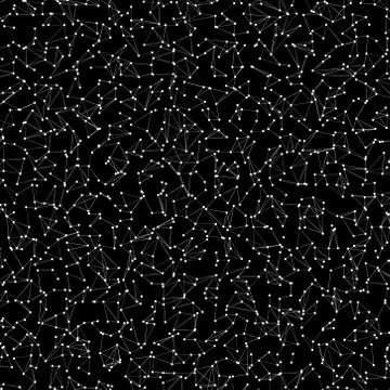 Abstract background with atomic mesh   - vector illustration Stock Illustration