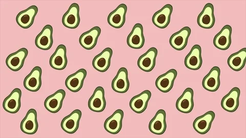 Abstract background. Avocado motion animation. Summer pattern. Motion graphics Stock Footage 150902248
