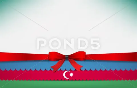 Abstract background with the azerbaijan flag Stock Illustration